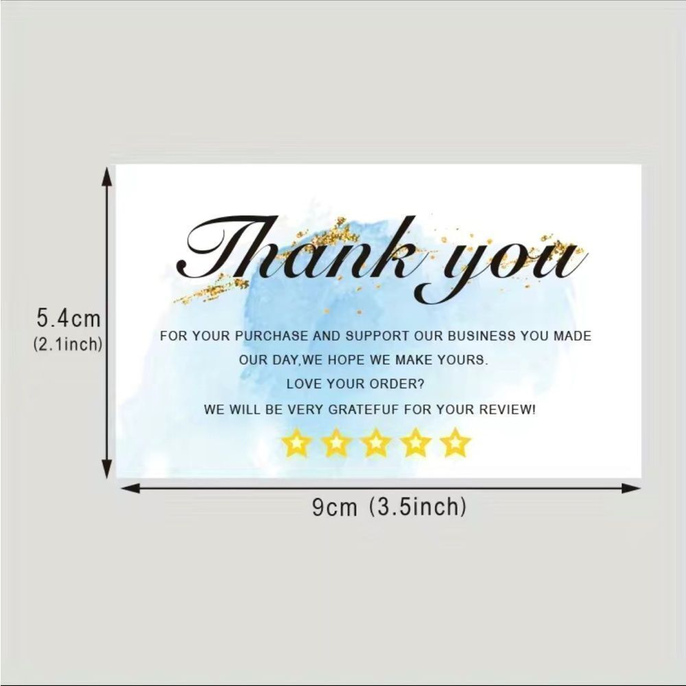 Thank You & Review Notecards